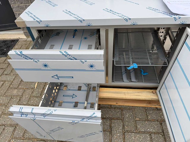 Marecos - 3 deurs + 2 lades ongebruikt - koelwerkbank - afbeelding 4 van  6