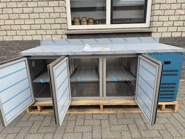 Marecos - 4 deurs + 2 lades ongebruikt - koelwerkbank - afbeelding 2 van  8