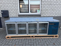 Marecos - 4 glas deurs + opstaande rand - koelwerkbank - afbeelding 3 van  7