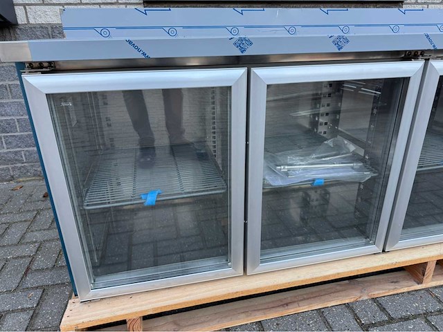 Marecos - 4 glas deurs + opstaande rand - koelwerkbank - afbeelding 7 van  7