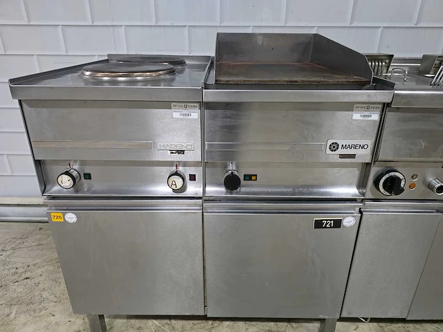 Mareno - complete elektrische rvs bakkooklijn / frituur - afbeelding 8 van  10