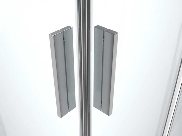 Marenza casus douchecabine kwartrond 80x80x200 chroom antikalk sw773910 - afbeelding 2 van  5