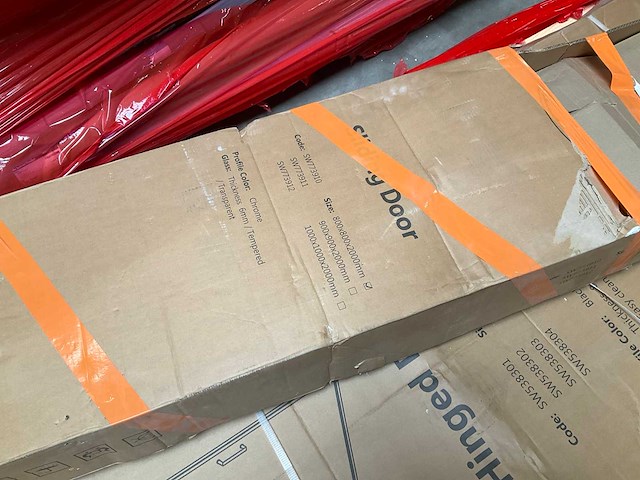 Marenza casus douchecabine kwartrond 80x80x200 chroom antikalk sw773910 - afbeelding 4 van  5
