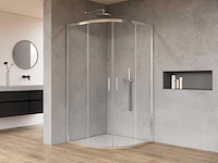 Marenza casus douchecabine kwartrond 80x80x200 chroom antikalk sw773910 - afbeelding 1 van  5