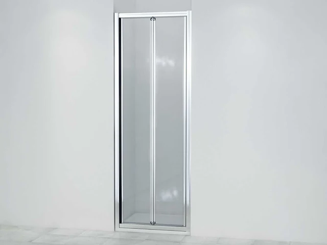 Marenza fold vouwdeur 90x190cm chroom easy clean antikalk sw8416 - afbeelding 2 van  5