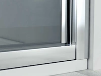 Marenza fold vouwdeur 90x190cm chroom easy clean antikalk sw8416 - afbeelding 4 van  5