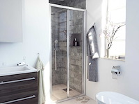 Marenza fold vouwdeur 90x190cm chroom easy clean antikalk sw8416 - afbeelding 1 van  5