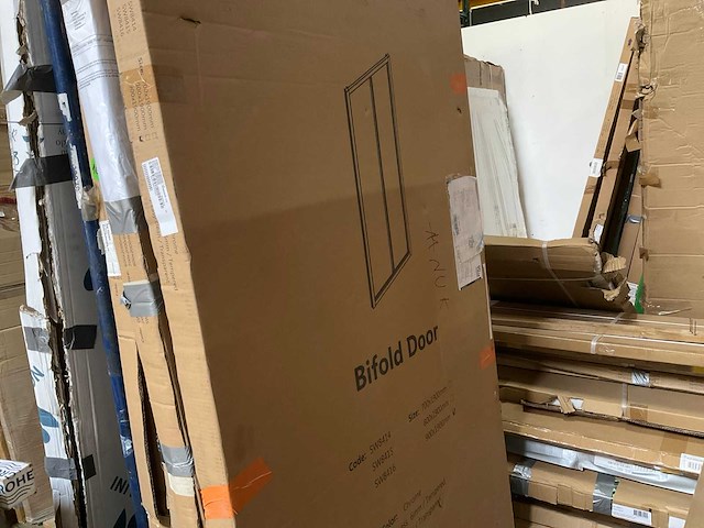 Marenza fold vouwdeur 90x190cm chroom easy clean antikalk sw8416 - afbeelding 5 van  5