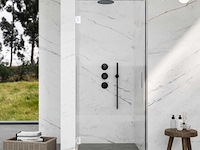 Marenza neptune douchedeur 95x200cm veiligheidsglas anti kalk chroom - afbeelding 1 van  3