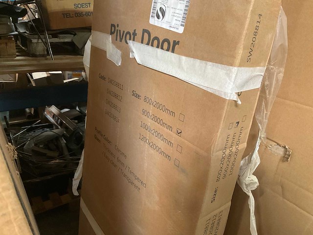 Marenza neptune sw208812 pendeldeur 90x200 chroom antikalk - afbeelding 3 van  5