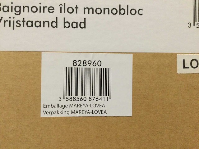 Mareya - lovea - vrijstaand bad 170x73x67 cm - afbeelding 5 van  7