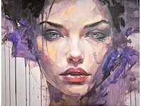 Maria strabel - acryl/mixed media op doek - 120 x 90
