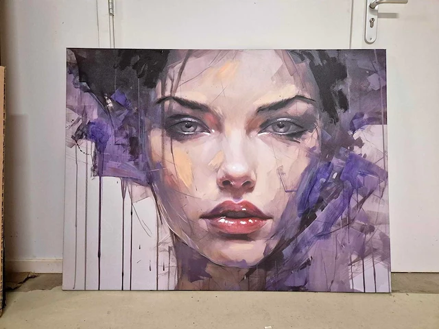 Maria strabel - acryl/mixed media op doek - 120 x 90 - afbeelding 2 van  4
