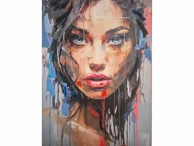 Maria strabel - acryl/mixed media op doek - 120 x 90 - afbeelding 1 van  4