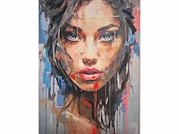 Maria strabel - acryl/mixed media op doek - 120 x 90