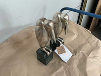 Maribou decoratie beeld (2x) - afbeelding 2 van  3