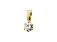 Marie-celeste hanger zirkonia goud - afbeelding 1 van  1