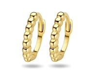 Marie celeste klapoorringen bolletjes 10 mm goud - afbeelding 1 van  1