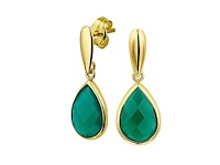 Marie celeste oorhangers agaat goud - afbeelding 1 van  1