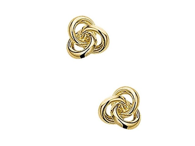 Marie-celeste oorknoppen knoop goud - afbeelding 1 van  1