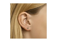 Marie celeste oorknoppen smaragd 3 goud - afbeelding 2 van  2