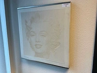 Marilyn moroe betonnen wanddecoratie - afbeelding 1 van  3