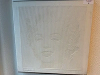 Marilyn moroe betonnen wanddecoratie - afbeelding 3 van  3