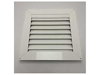 Marine aluminum air vent grille 400x400mm - corrosion resistant white coated ventilation panel - afbeelding 2 van  2
