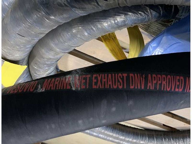 Marine exhaust hose 90mm - durable flexible rubber pipe for wet exhaust systems, dnv approved - afbeelding 4 van  4
