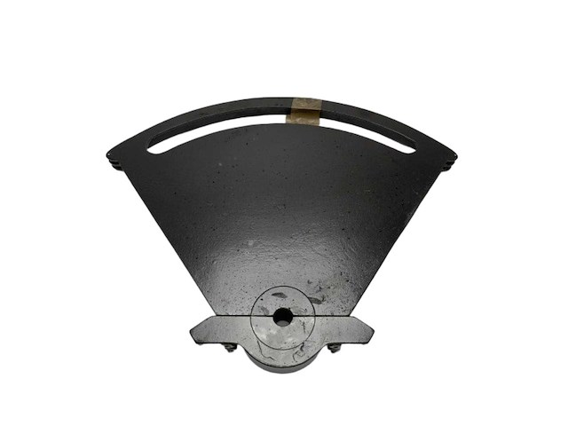 Marine grade 380mm black coated metal quadrant for durable nautical navigation and positioning - afbeelding 1 van  7