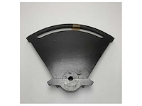 Marine grade 380mm black coated metal quadrant for durable nautical navigation and positioning - afbeelding 2 van  7