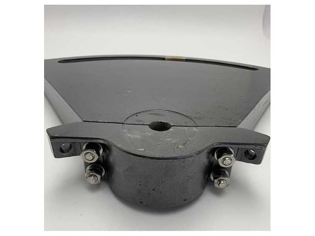 Marine grade 380mm black coated metal quadrant for durable nautical navigation and positioning - afbeelding 6 van  7