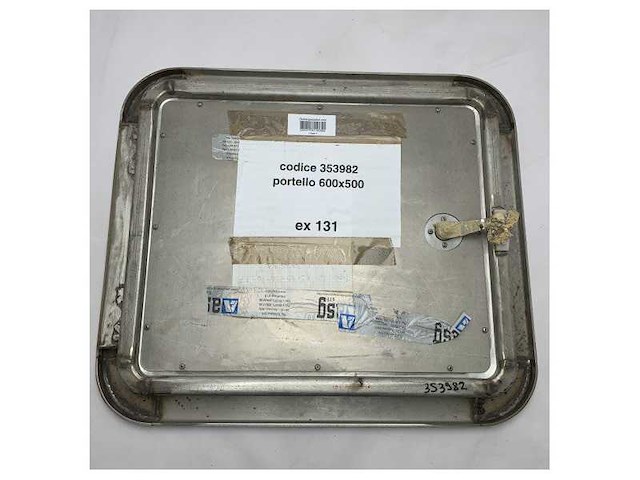 Marine grade stainless steel access hatch | waterproof vertical opening door 600x500mm - afbeelding 3 van  7