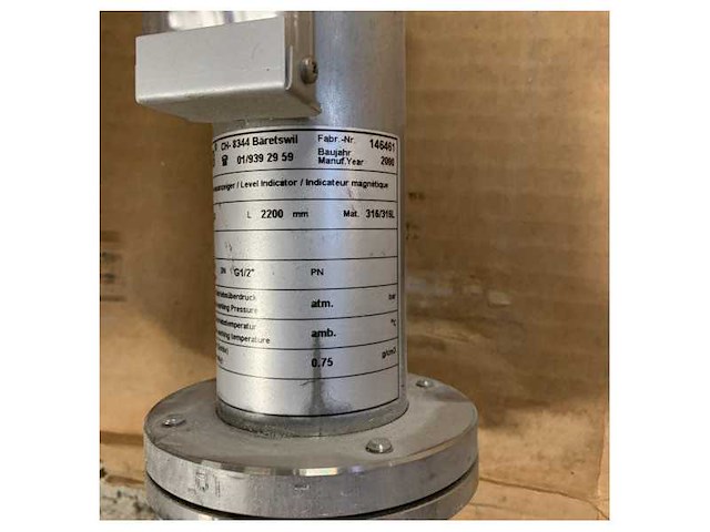 Marine grade veka visual floater 23024/pn16 stainless steel level indicator for tanks and pipelines - afbeelding 7 van  9