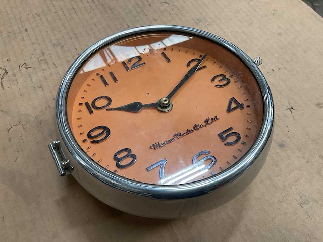 Marine radio co ltd vintage marine clock - afbeelding 2 van  3