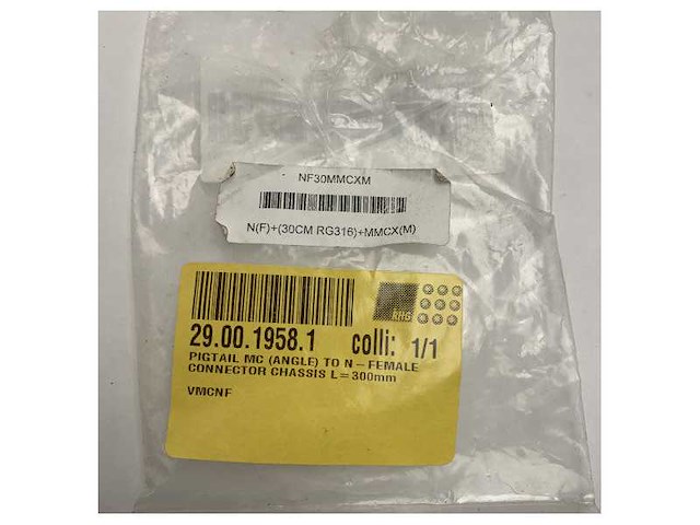 Marine rf pigtail kabel 30cm n vrouwelijk naar mmcx mannelijk gehoekde rg316 voor antennegebruik - afbeelding 4 van  4