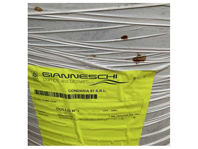 Marine stainless steel silencer gianneschi – durable sound muffler for maritime ventilation systems - afbeelding 2 van  3