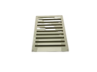 Marine stainless steel white coated ventilation grille - durable corrosion-resistant vent for maritime use - afbeelding 1 van  4