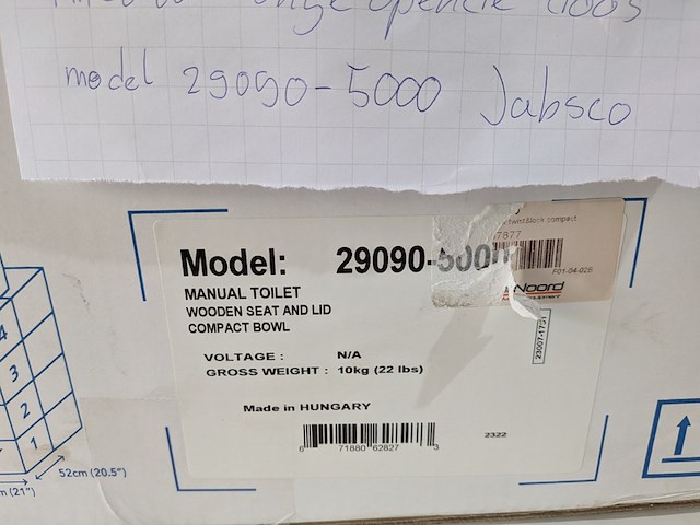 Marine toilet met 2x wasbak jabsco - afbeelding 13 van  14
