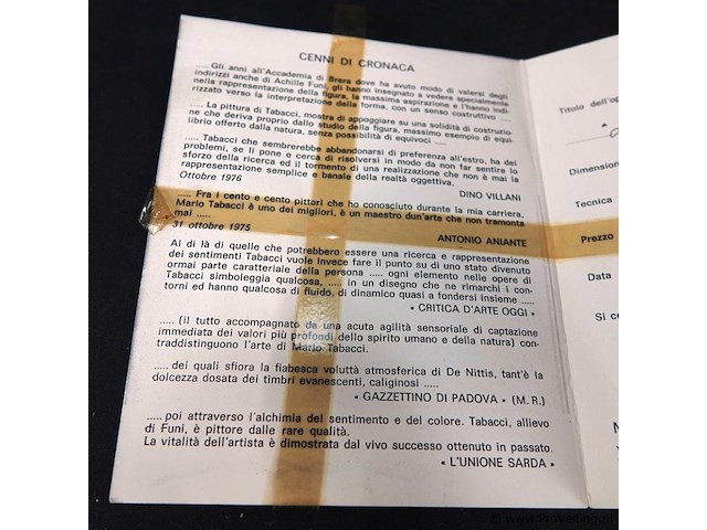 Mario tabacci olieverf op doek - afbeelding 5 van  5