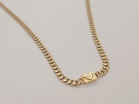 Mario valentino goldplated koningsketting / collier