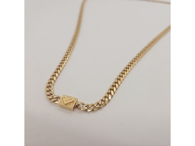 Mario valentino goldplated koningsketting / collier - afbeelding 3 van  4