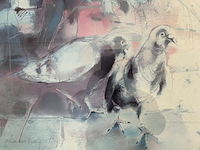 Marion van nieuwpoort (1950-2009) 'duiven' - afbeelding 2 van  7