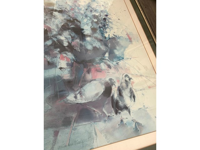 Marion van nieuwpoort (1950-2009) 'duiven' - afbeelding 3 van  7