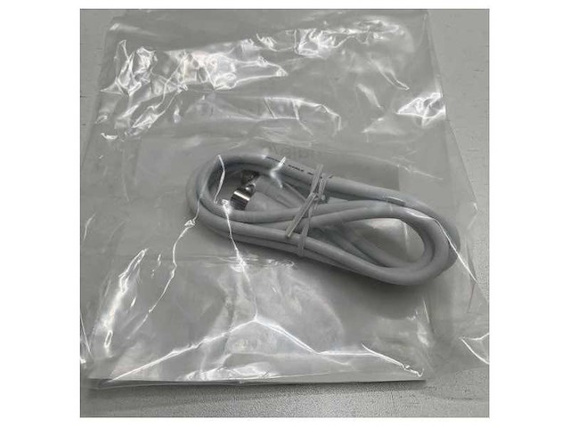 Maritieme 75 ohm coaxkabel 1,5m met iec mannelijke naar f-connector - hoge afscherming en signaalintegriteit - afbeelding 2 van  2