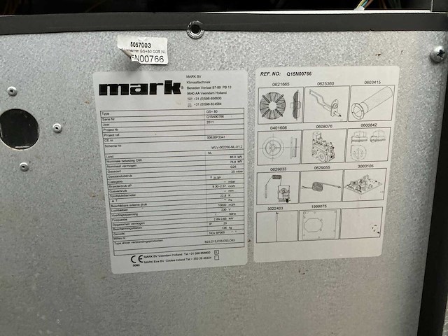 Mark gs 80 dubbele gaskachel - afbeelding 3 van  4