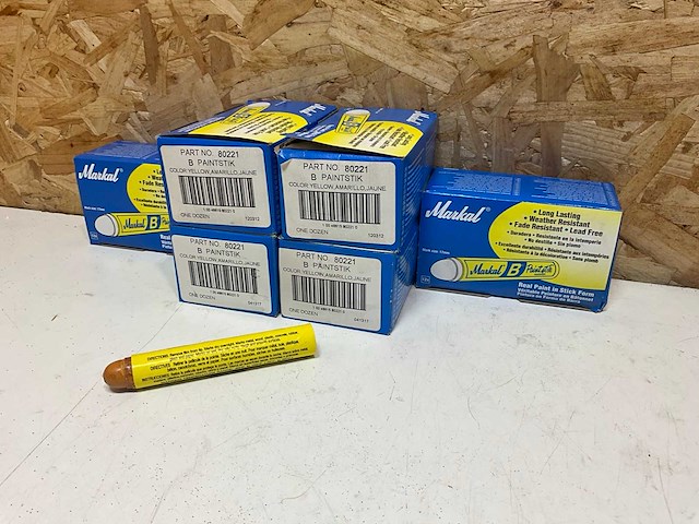 Markal 80221 markeerstiften geel (72x) - afbeelding 1 van  4