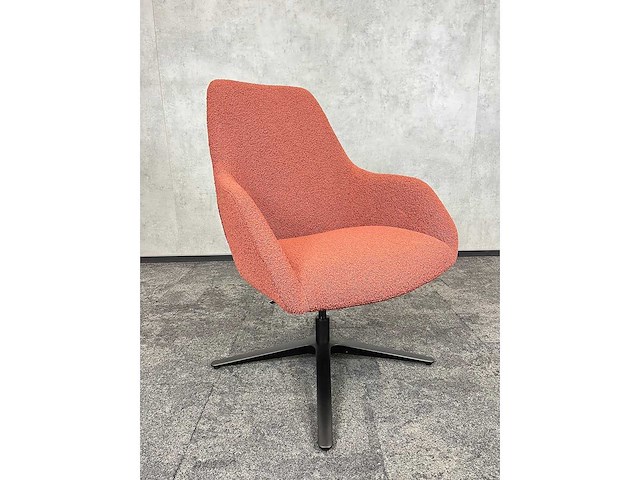 Markant - loungeset rood bouclé/ grijs - ongebruikt - afbeelding 5 van  6