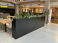 Markant roomdivider met kunstplanten (2x) - afbeelding 2 van  4