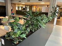 Markant roomdivider met kunstplanten (2x) - afbeelding 3 van  4
